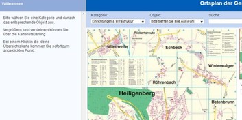 Screenshot Ortsplan