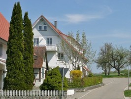 Blick aufs Haus